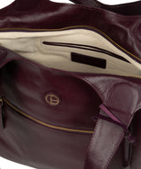 'Loxford' Blackberry Leather Tote Bag image 4