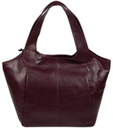 'Loxford' Blackberry Leather Tote Bag image 5