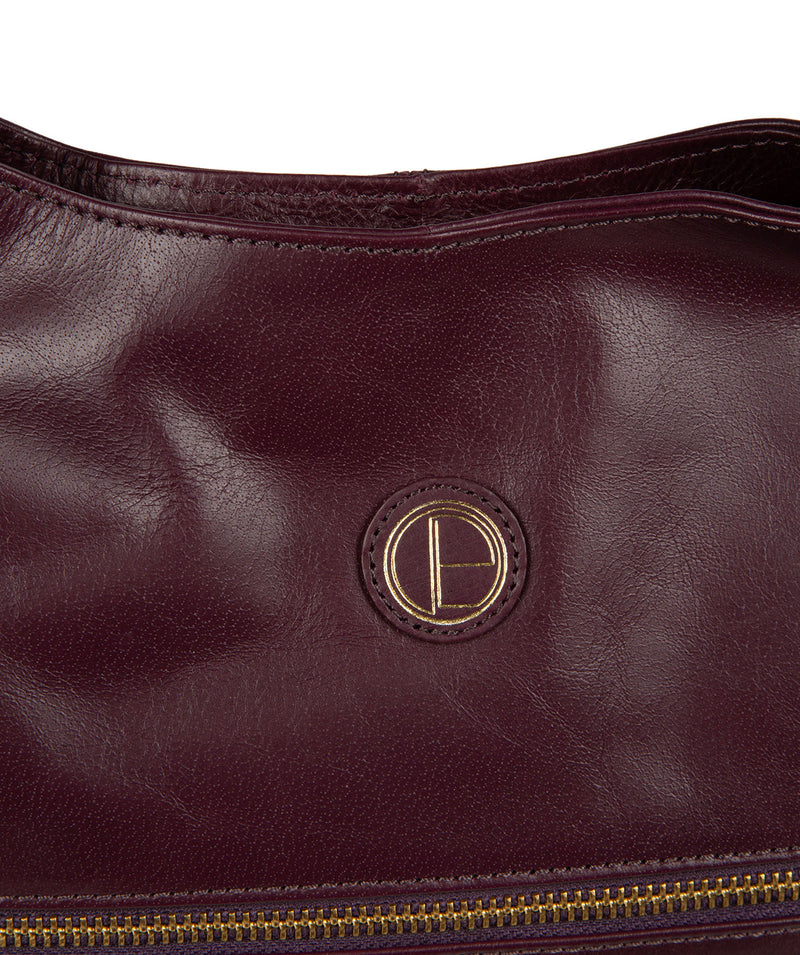 'Loxford' Blackberry Leather Tote Bag image 6