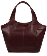 'Loxford' Burgundy Leather Tote Bag image 5