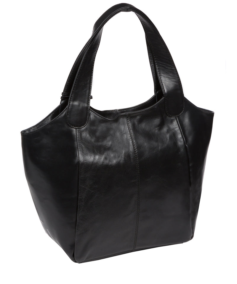 'Loxford' Vintage Black Leather Tote Bag