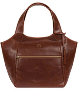 'Loxford' Vintage Cognac Leather Tote Bag image 1
