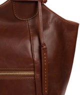 'Loxford' Vintage Cognac Leather Tote Bag image 6