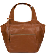 'Loxford' Vintage Dark Tan Leather Tote Bag image 1