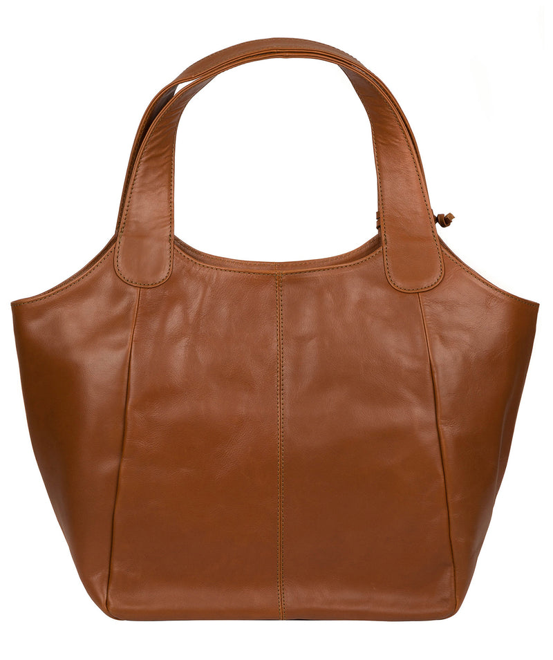 'Loxford' Vintage Dark Tan Leather Tote Bag image 3