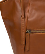 'Loxford' Vintage Dark Tan Leather Tote Bag image 6