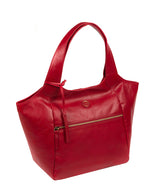 'Loxford' Vintage Red Leather Tote Bag
