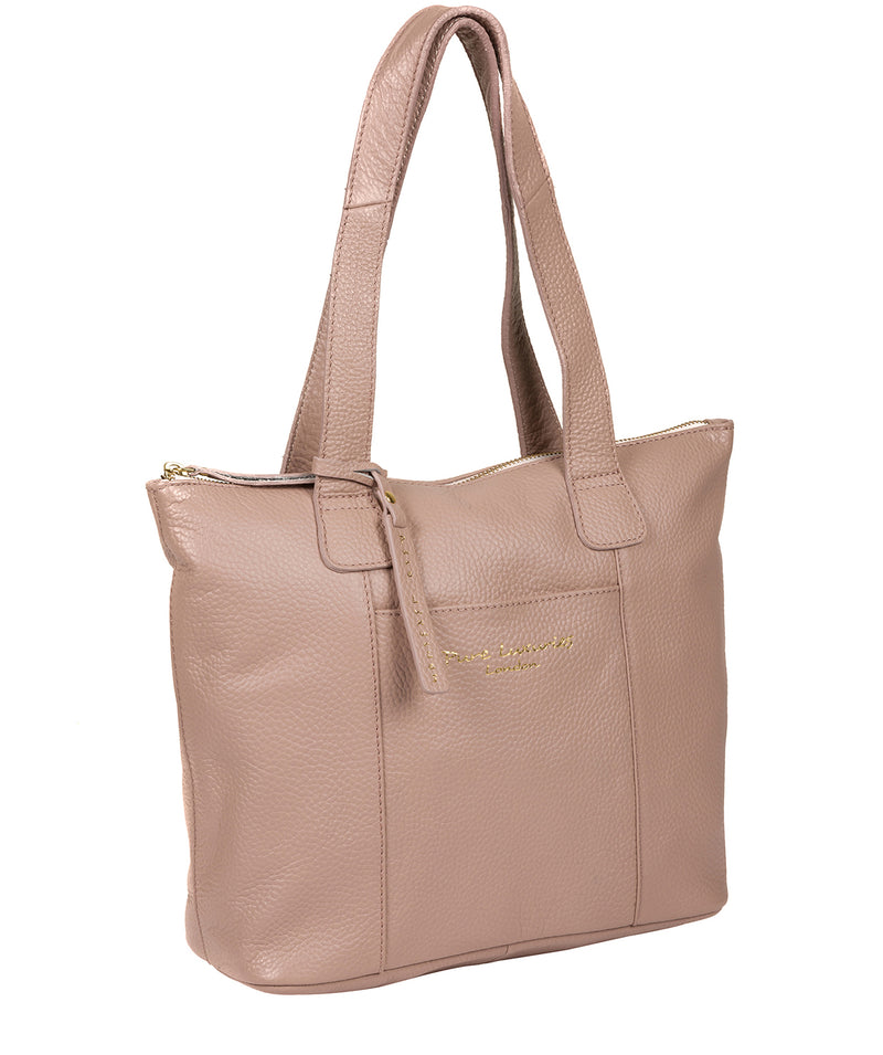 'Dem' Blush Pink Leather Handbag image 5