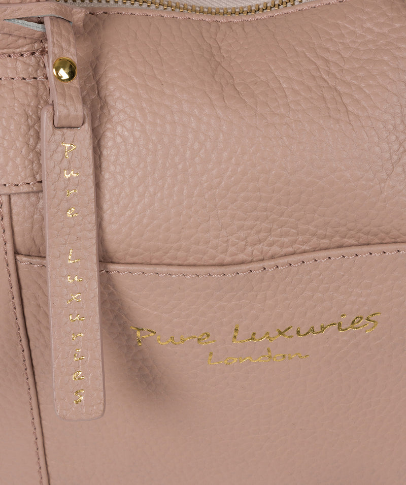 'Dem' Blush Pink Leather Handbag image 6