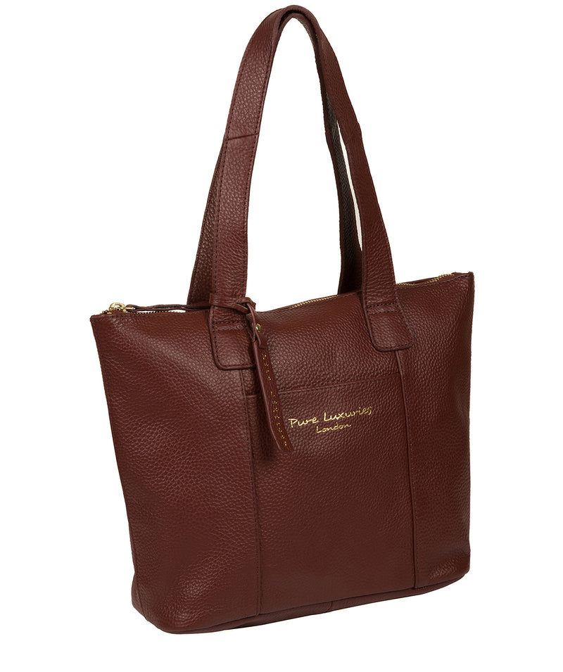 'Dem' Cognac Leather Handbag image 5