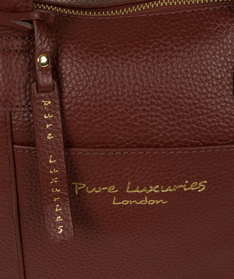 'Dem' Cognac Leather Handbag image 6