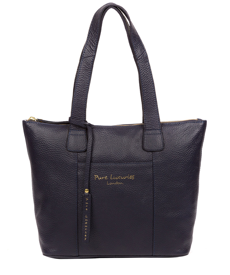 'Dem' Ink Leather Handbag Pure Luxuries London