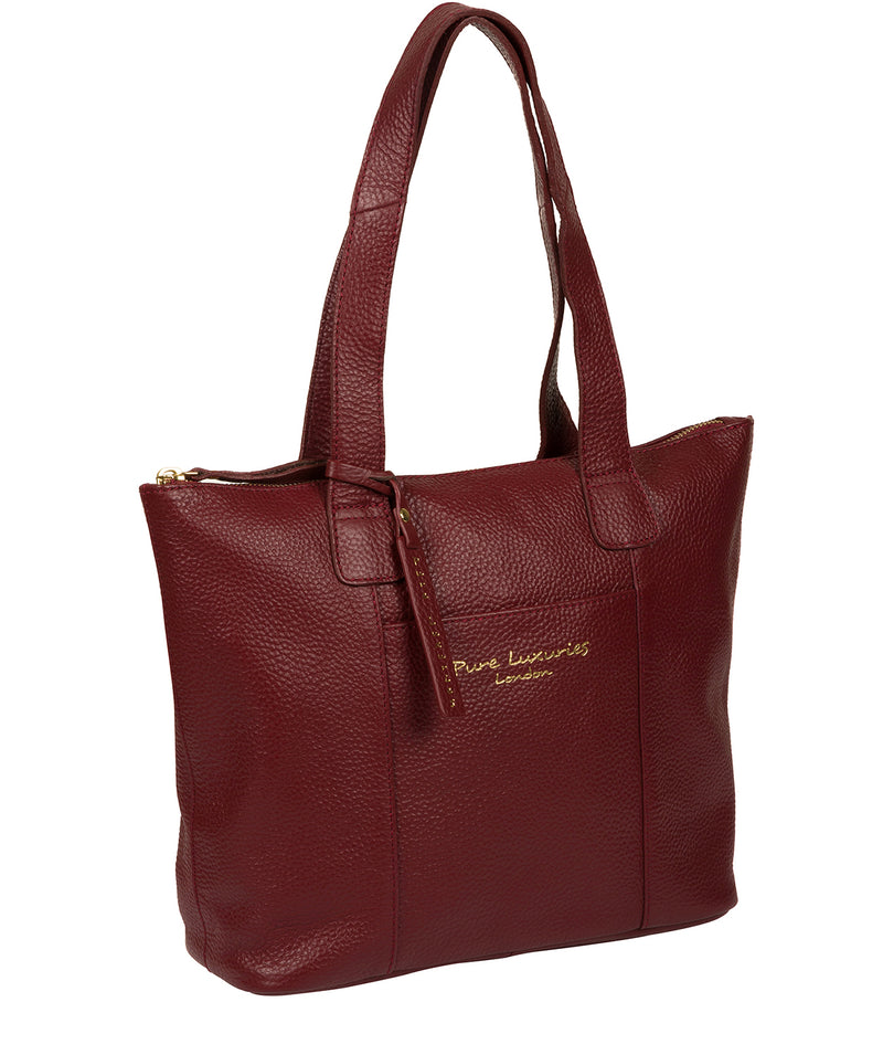 'Dem' Red Leather Handbag image 5