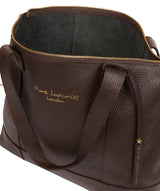 'Sachi' Chocolate Leather Tote Bag  image 4