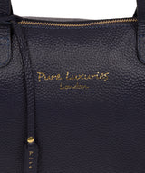 'Sachi' Ink Leather Tote Bag Pure Luxuries London