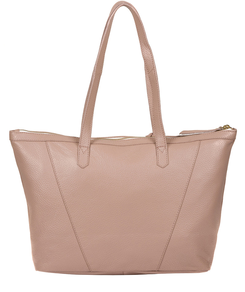 'Kelly' Blush Pink Leather Tote Bag image 3