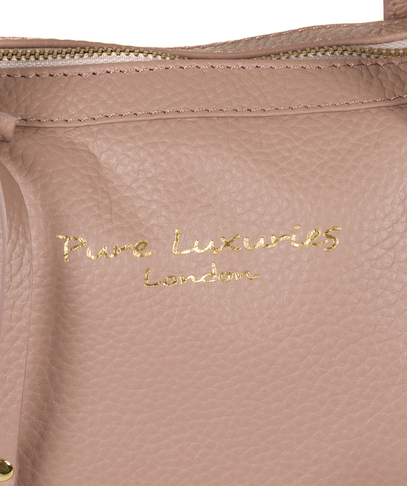 'Kelly' Blush Pink Leather Tote Bag image 6
