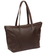 'Kelly' Chocolate Leather Tote Bag image 3