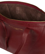 'Kelly' Red Leather Tote Bag Pure Luxuries London