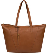 'Kelly' Tan Leather Tote Bag image 1