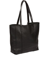 'Keisha' Black Leather Tote Bag image 3