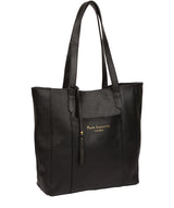 'Keisha' Black Leather Tote Bag image 5