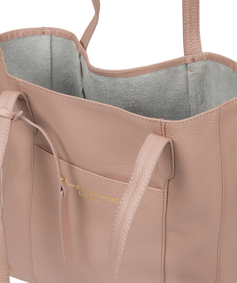 'Keisha' Blush Pink Leather Tote Bag image 4