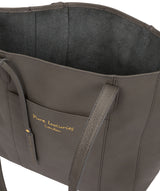 'Keisha' Grey Leather Tote Bag Pure Luxuries London