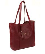 'Keisha' Red Leather Tote Bag image 5