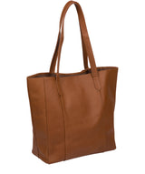 'Keisha' Tan Leather Tote Bag image 3