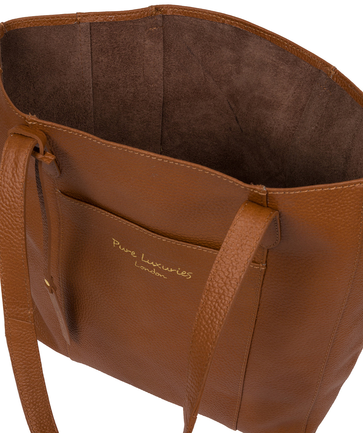 'Keisha' Tan Leather Tote Bag image 4