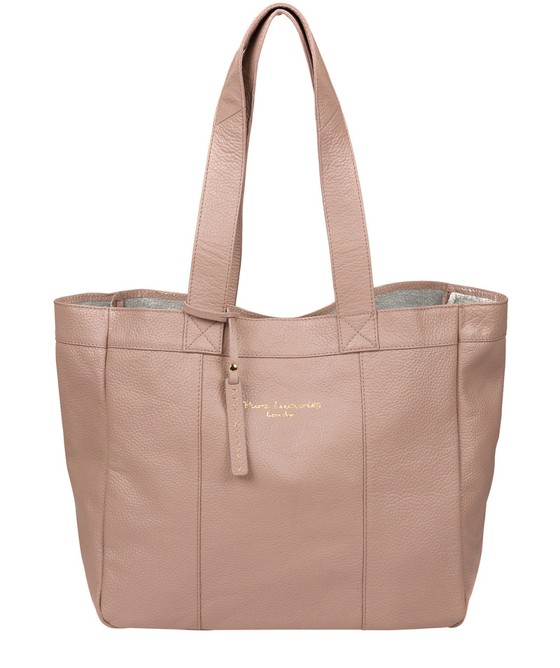 'Melissa' Blush Pink Leather Tote Bag image 1