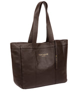 'Melissa' Chocolate Leather Tote Bag  image 5