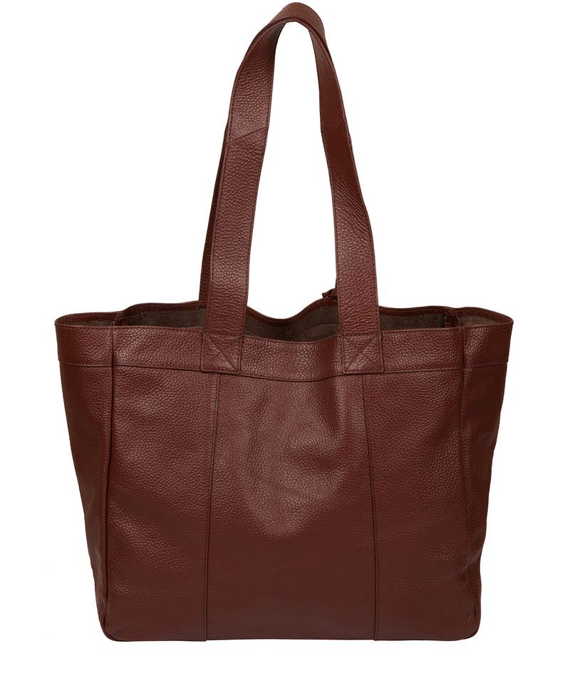 'Melissa' Cognac Leather Tote Bag image 3