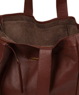 'Melissa' Cognac Leather Tote Bag image 4
