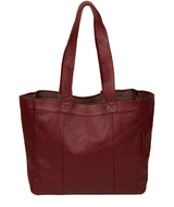 'Melissa' Red Leather Tote Bag image 3