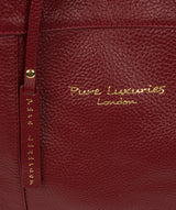 'Melissa' Red Leather Tote Bag image 6