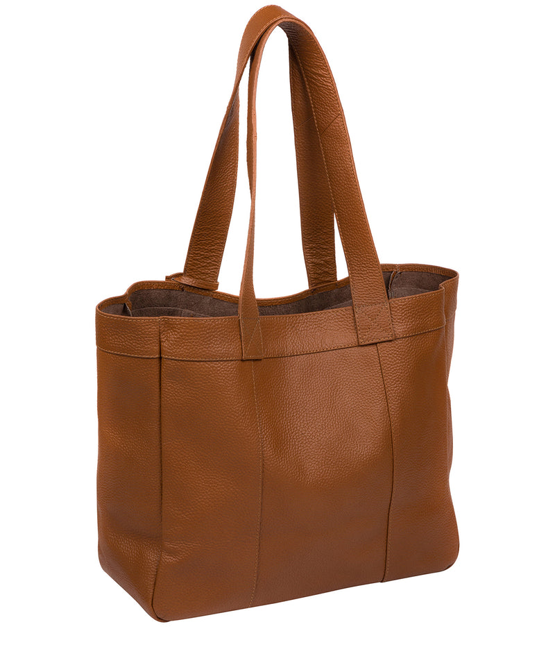 'Melissa' Tan Leather Tote Bag Pure Luxuries London