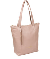 'Elsa' Blush Pink Leather Tote Bag image 5