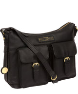 'Frinton' Black & Gold Leather Shoulder Bag image 5