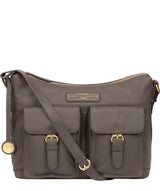 'Frinton' Grey Leather Shoulder Bag image 1