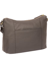 'Frinton' Grey Leather Shoulder Bag image 3