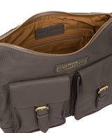 'Frinton' Grey Leather Shoulder Bag image 4