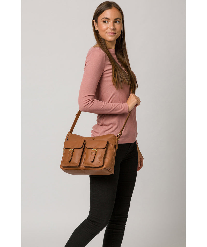 'Frinton' Tan Leather Shoulder Bag image 2