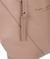 'Claudia' Blush Pink Leather Tote Bag image 6