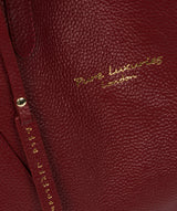'Claudia' Red Leather Tote Bag Pure Luxuries London