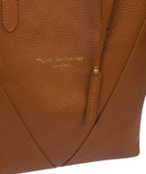 'Claudia' Tan Leather Tote Bag image 5