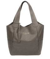 'Freer' Grey Leather Tote Bag image 1
