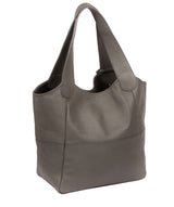 'Freer' Grey Leather Tote Bag image 3