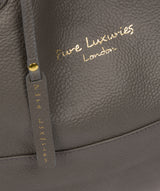 'Freer' Grey Leather Tote Bag image 6